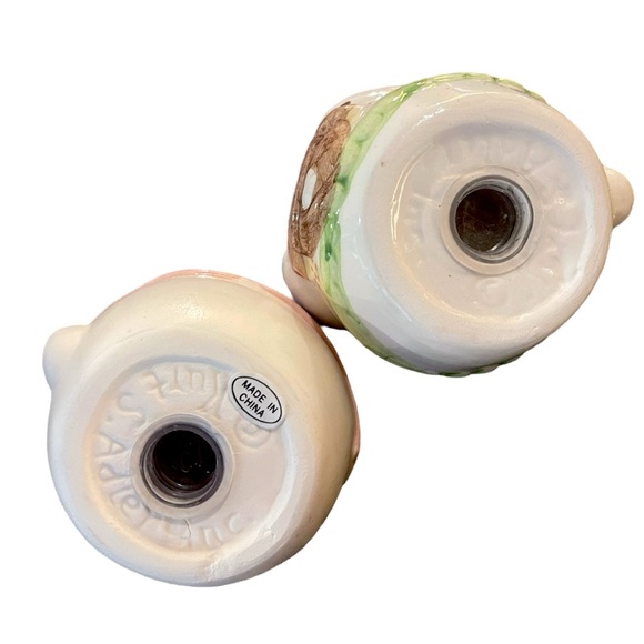 Vintage Kurt S Adler Ceramic White Easter Bunny Rabbits Salt & Pepper Shaker Set - Picture 10 of 13